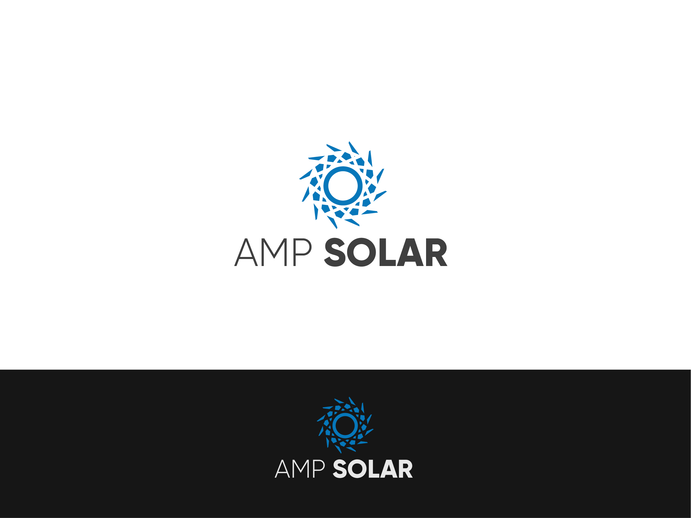 Logo Design by AbrinaDesign for Amp Solar LLC | Design #30556248