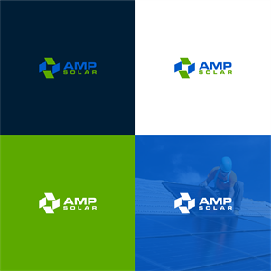 Logo Design by melzh for Amp Solar LLC | Design: #30555083