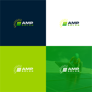 Logo Design by melzh for Amp Solar LLC | Design: #30555108