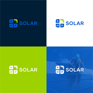 Logo Design by melzh for Amp Solar LLC | Design: #30555166