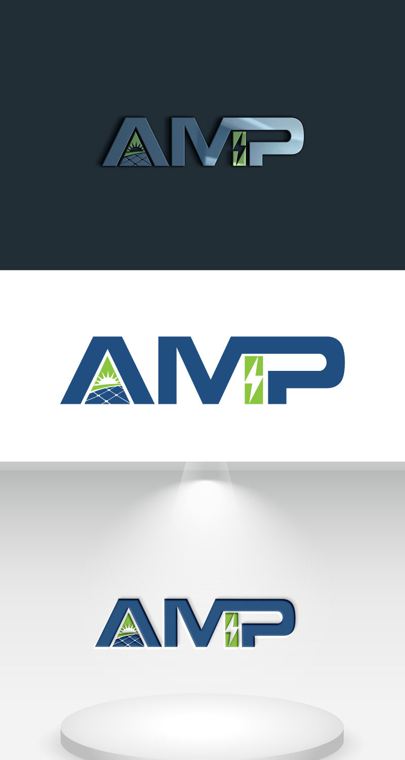 Logo Design by UmmeDesign for Amp Solar LLC | Design #30555257