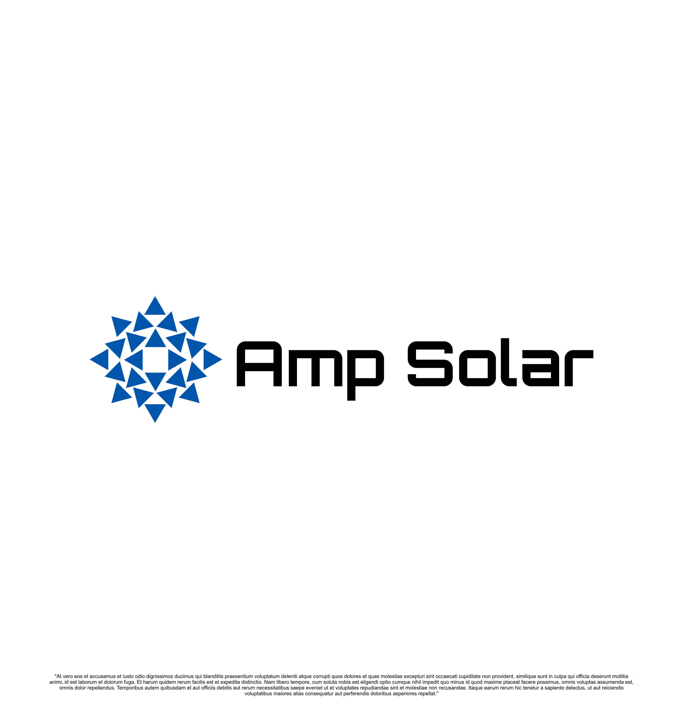 Logo Design by saesean for Amp Solar LLC | Design #30574027