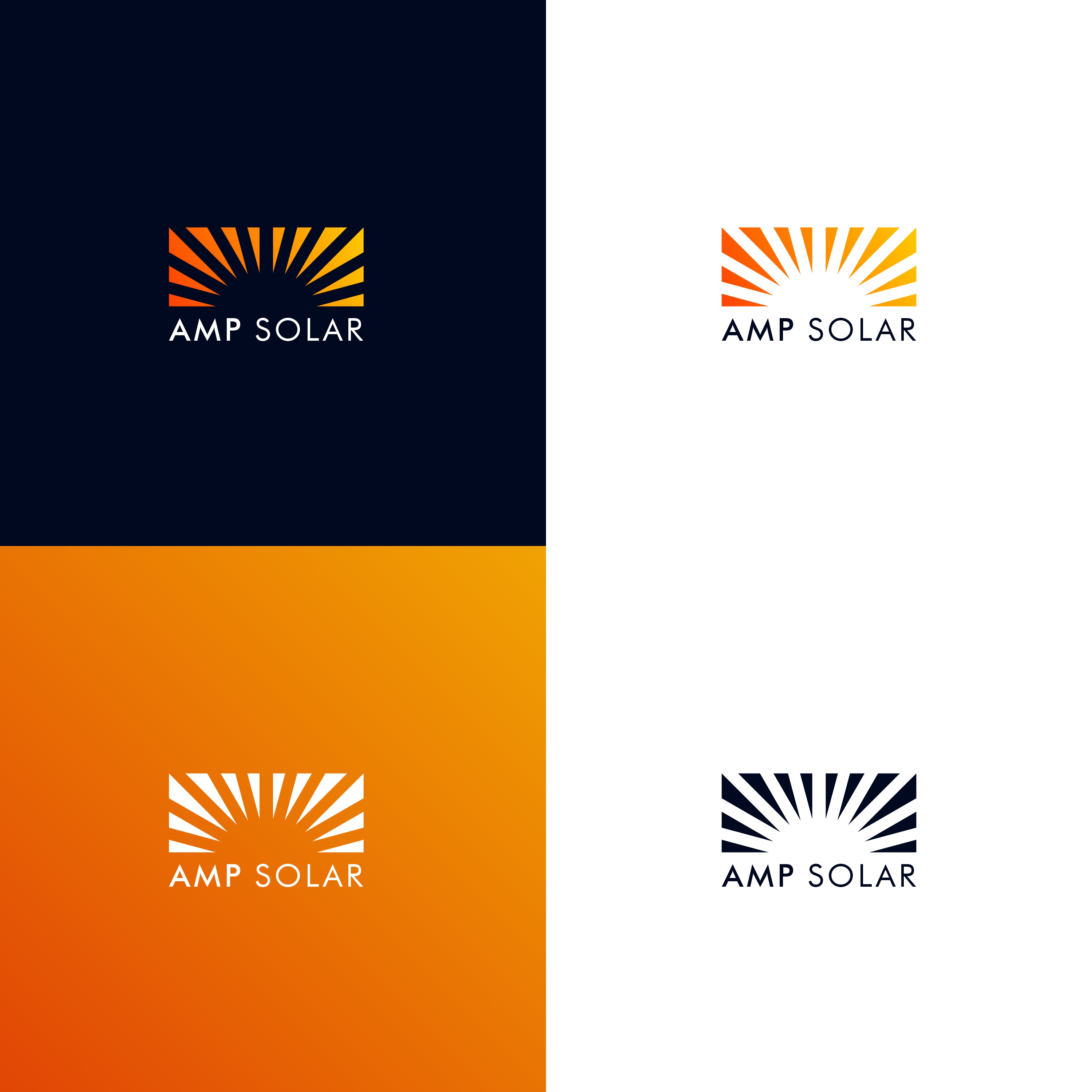 Logo Design by Kikiku for Amp Solar LLC | Design #30559335