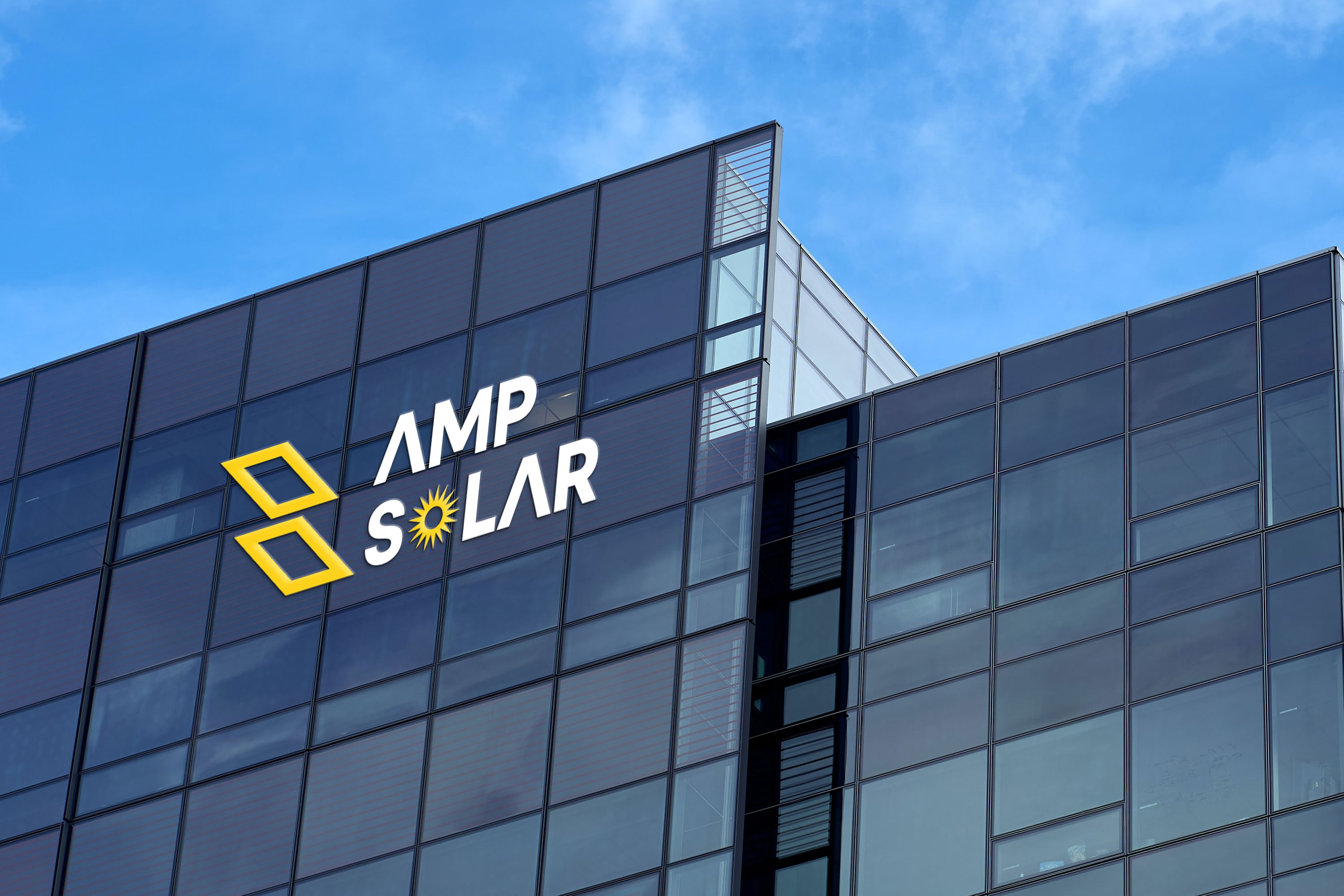 Logo-Design von Sheikhani Graphics für Amp Solar LLC | Design #30561526