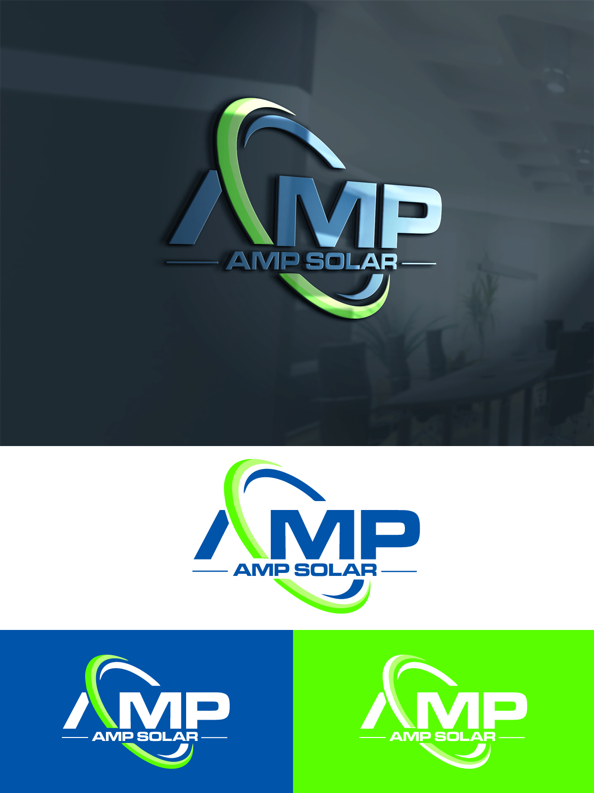 Logo Design by leduy87qn for Amp Solar LLC | Design #30576091