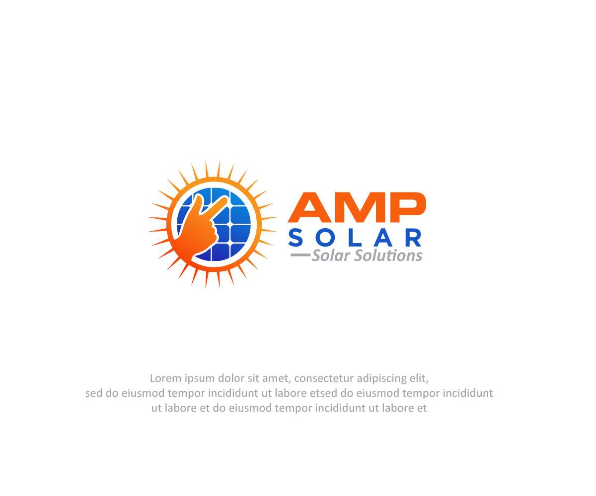 Logo Design by Anekaa for Amp Solar LLC | Design #30552978