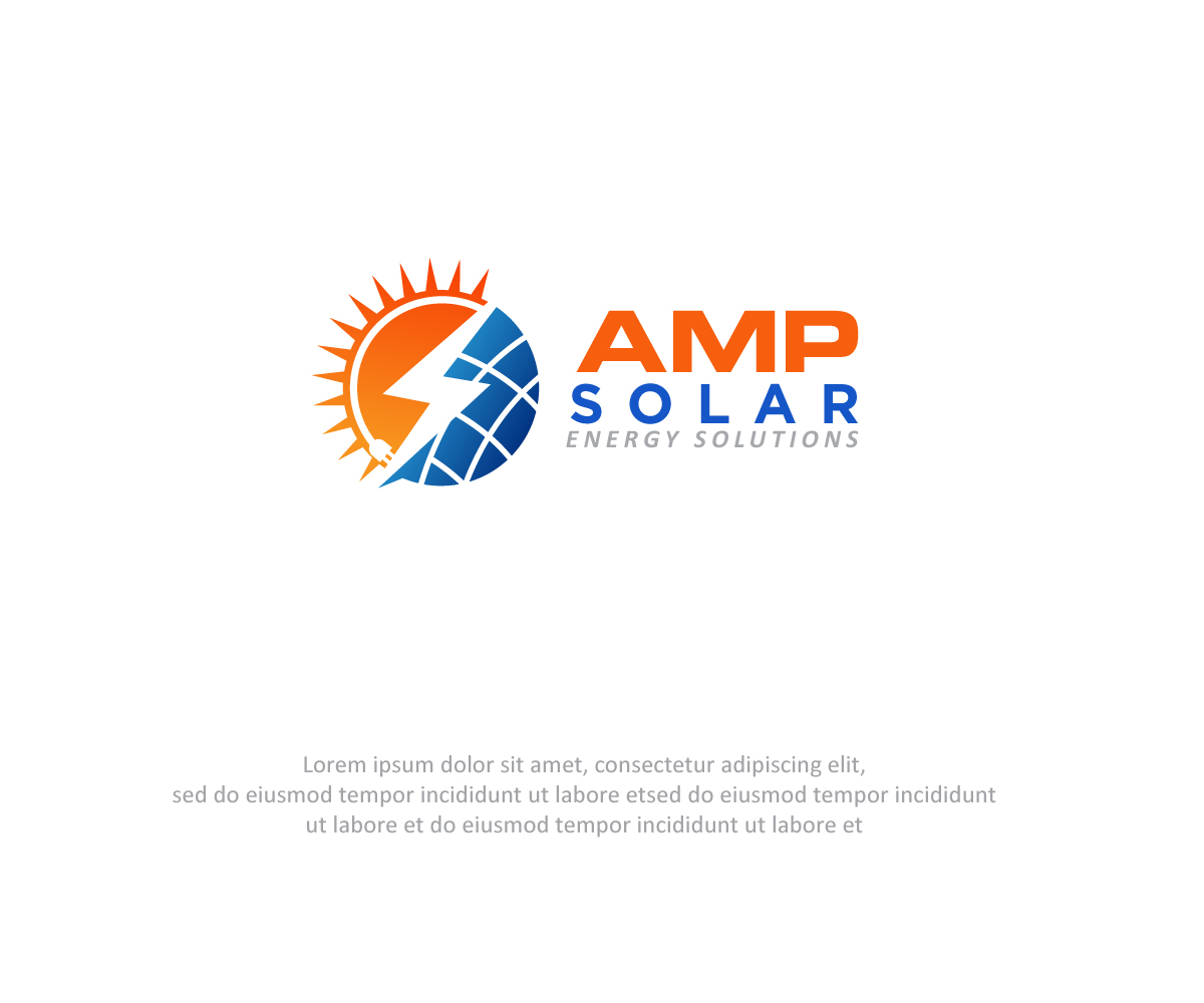 Logo Design by Anekaa for Amp Solar LLC | Design: #30633924