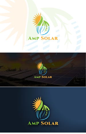 Logo Design by Deziners Zone for Amp Solar LLC | Design: #30556018