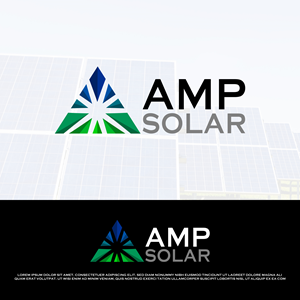 Logo Design by creative.bugs for Amp Solar LLC | Design: #30560566