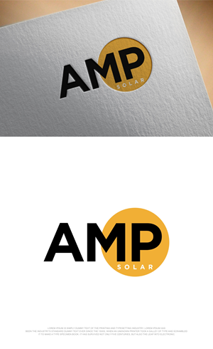 Diseño de Logo por fly  design para Amp Solar LLC | Diseño: #30555591