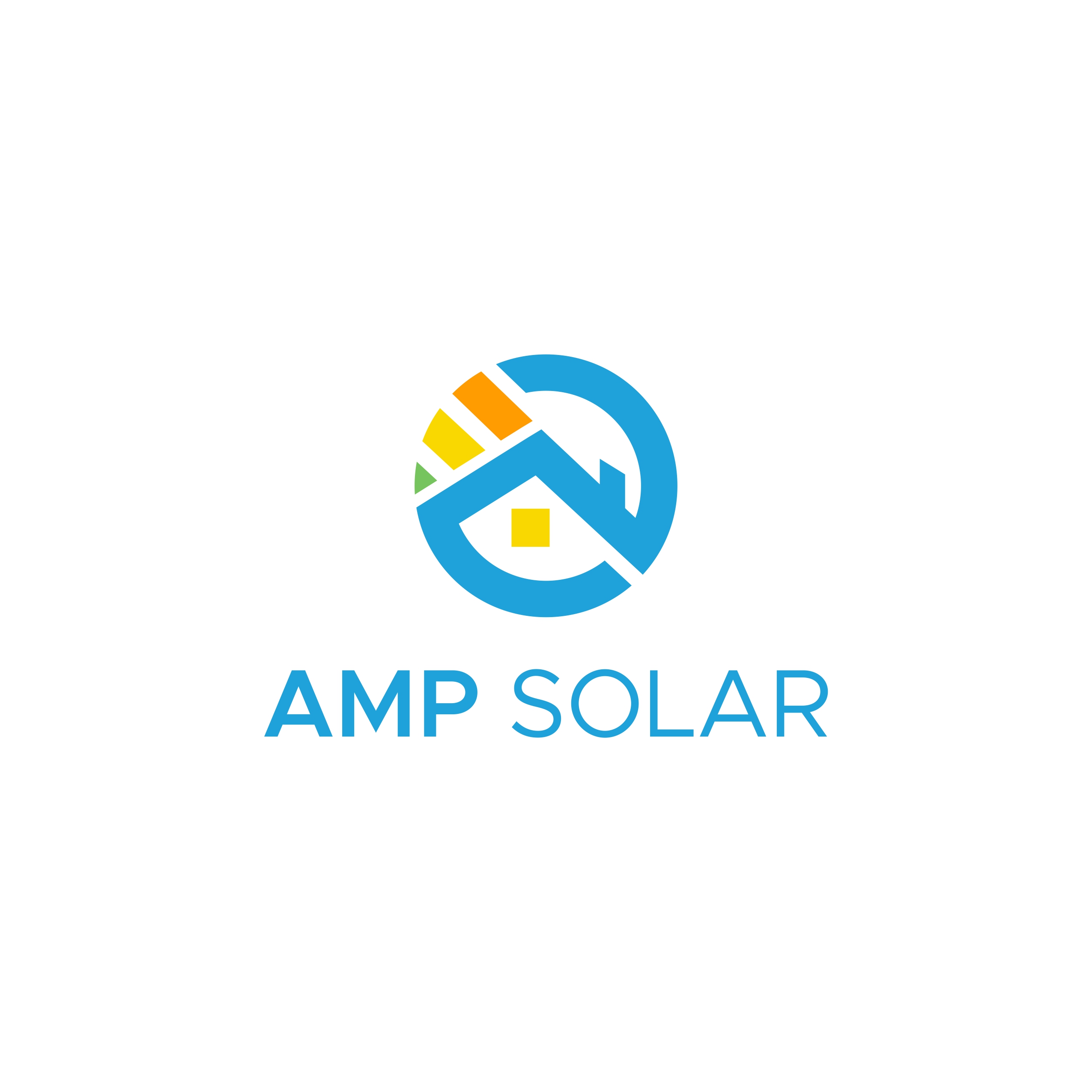 Logo Design by Rhibas for Amp Solar LLC | Design #30552797