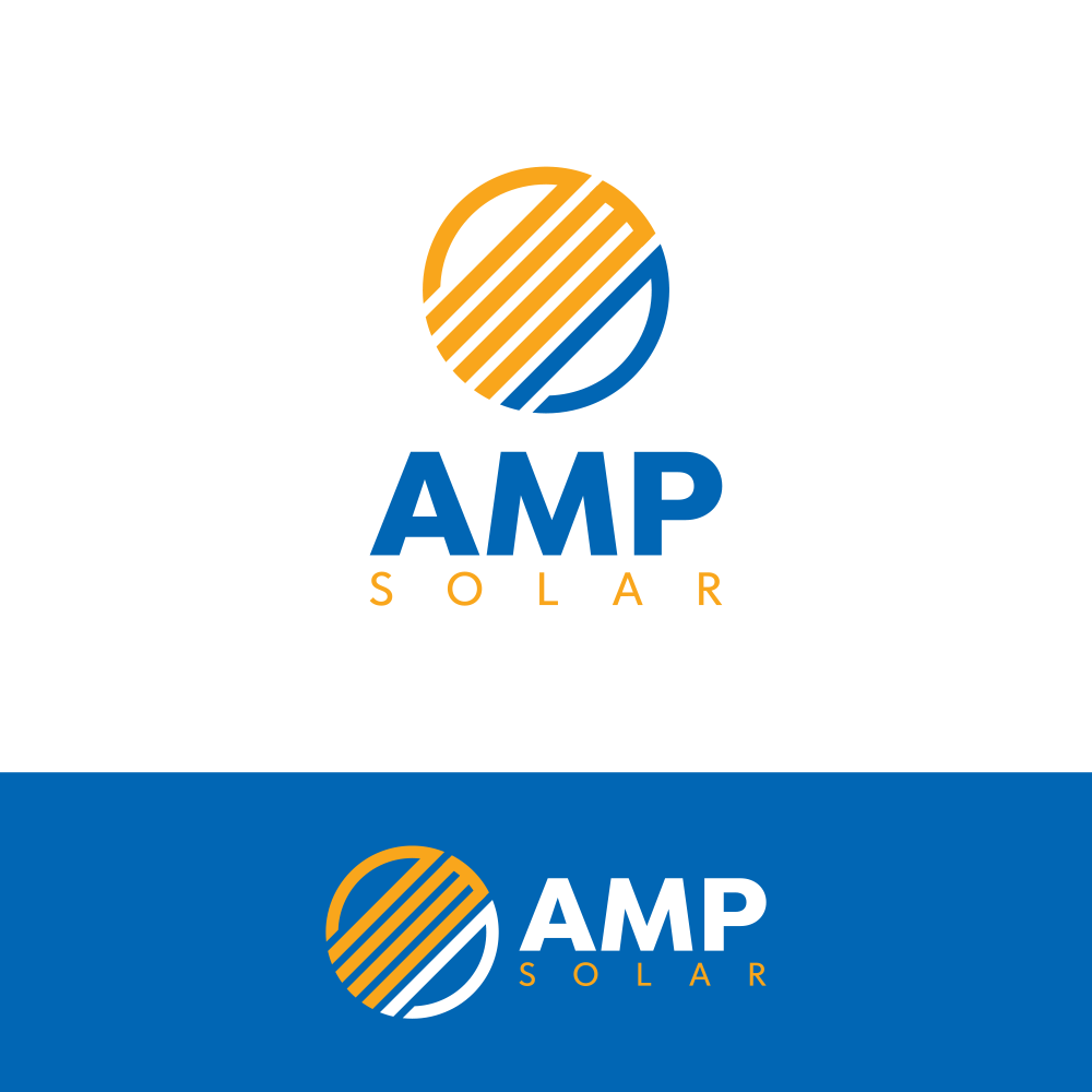 Logo Design by Deant for Amp Solar LLC | Design #30565303