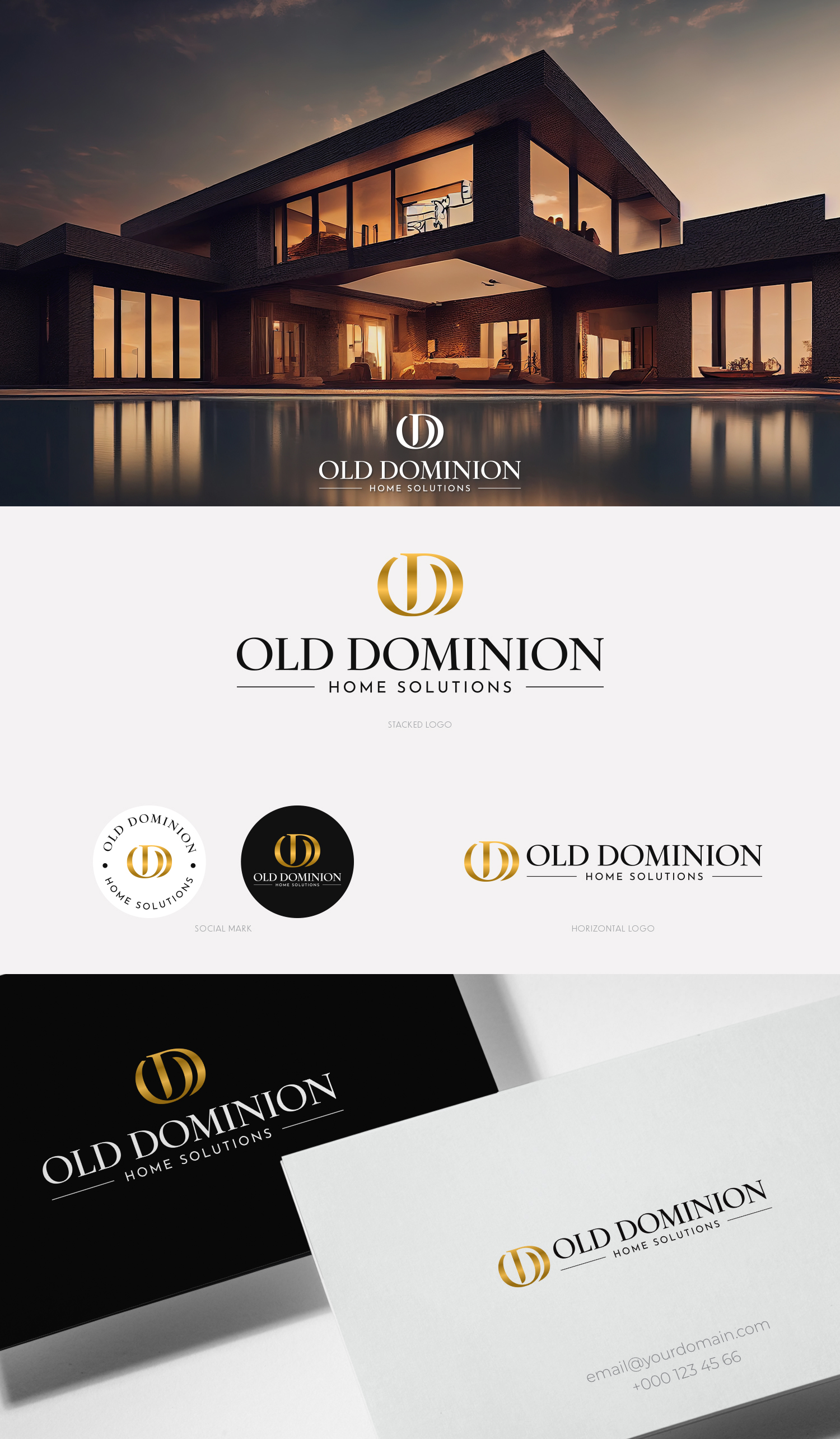 Diseño de Logo por Modeform para Old Dominion Home Solutions  | Diseño #30557896