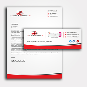 Stationery Design by sadikul islam for CV Hubs & Bearings Ltd | Design: #30558397