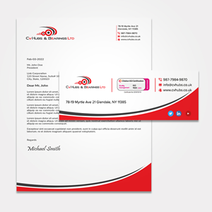 Stationery Design by sadikul islam for CV Hubs & Bearings Ltd | Design: #30558409