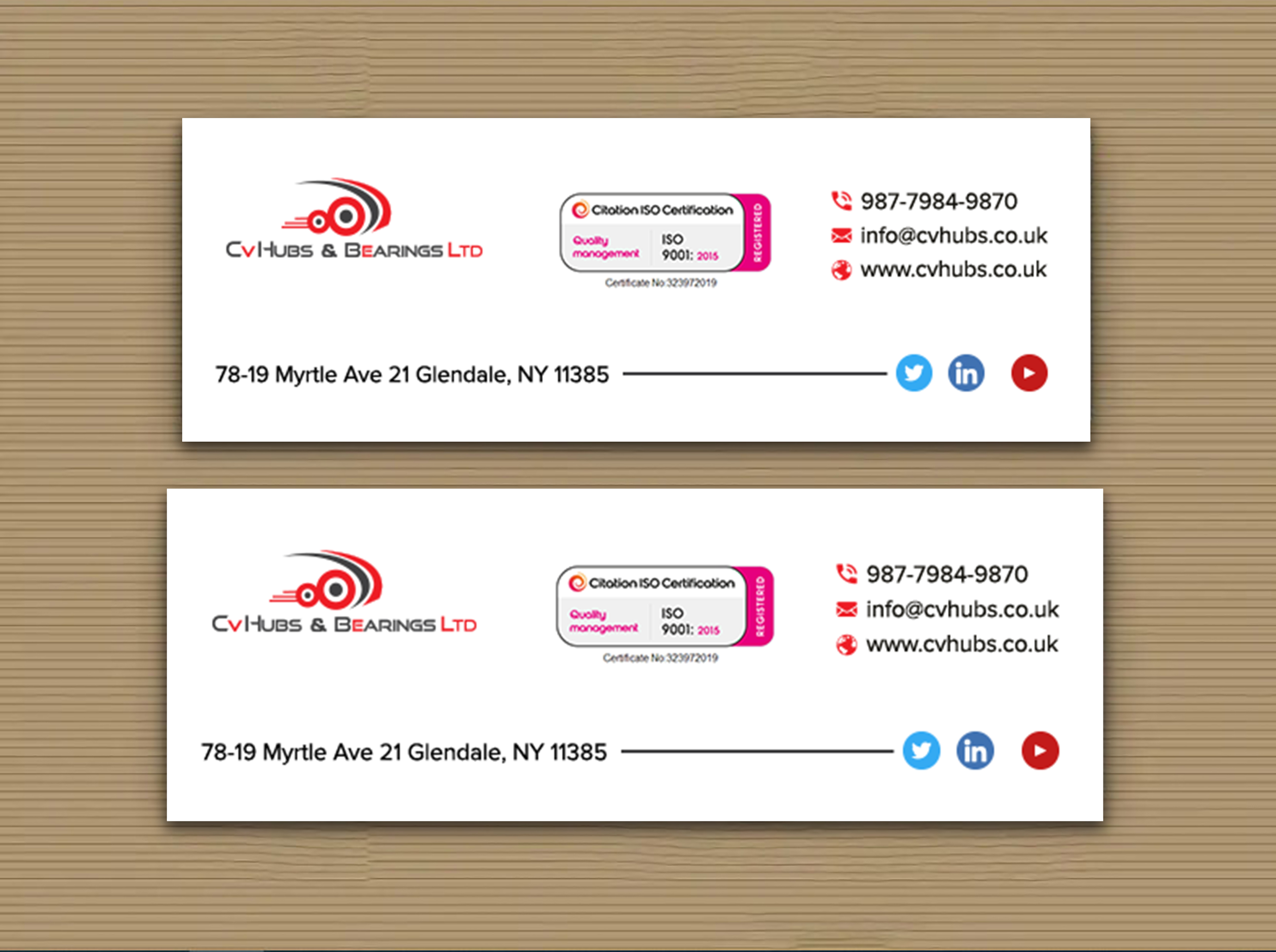 Design de Papeterie par sadikul islam pour CV Hubs & Bearings Ltd | Design #30558464