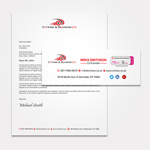 Stationery Design by sadikul islam for CV Hubs & Bearings Ltd | Design: #30558554
