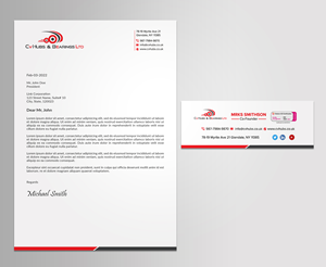 Stationery Design by sadikul islam for CV Hubs & Bearings Ltd | Design: #30559856
