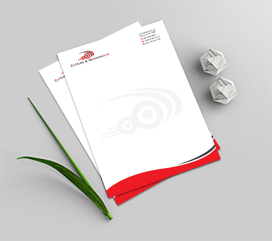 Stationery Design by sadikul islam for CV Hubs & Bearings Ltd | Design #30625031