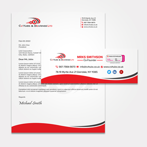 Design de Papeterie par sadikul islam pour CV Hubs & Bearings Ltd | Design : #30625051