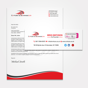 Design de Papeterie par sadikul islam pour CV Hubs & Bearings Ltd | Design : #30625067
