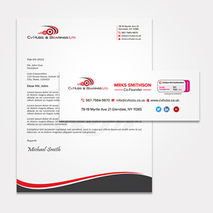 Design de Papeterie par sadikul islam pour CV Hubs & Bearings Ltd | Design : #30625068
