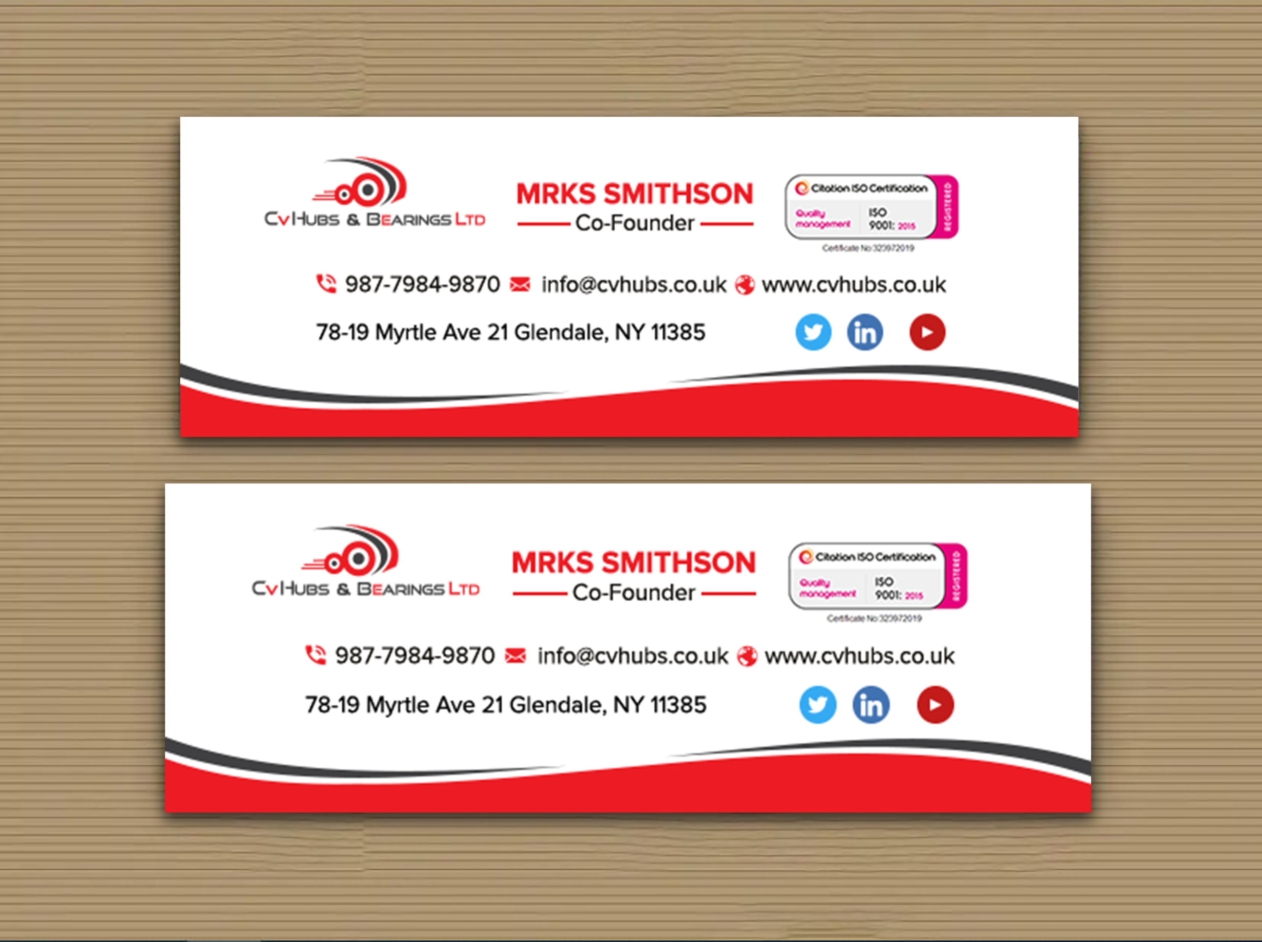Design de Papeterie par sadikul islam pour CV Hubs & Bearings Ltd | Design #30625087