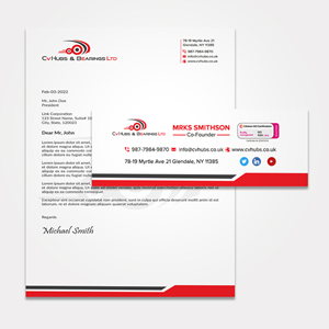 Stationery Design by sadikul islam for CV Hubs & Bearings Ltd | Design: #30688623