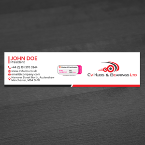 Stationery Design by WellDesign for CV Hubs & Bearings Ltd | Design: #30556611