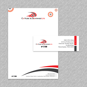 Stationery Design by YourLogoMaster for CV Hubs & Bearings Ltd | Design: #30587918