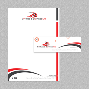 Stationery Design by YourLogoMaster for CV Hubs & Bearings Ltd | Design: #30587919