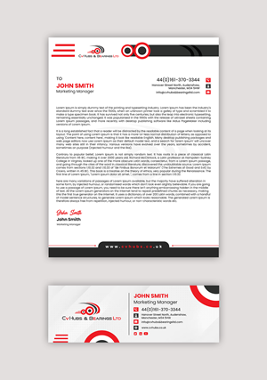 Stationery Design by debdesign for CV Hubs & Bearings Ltd | Design: #30585738