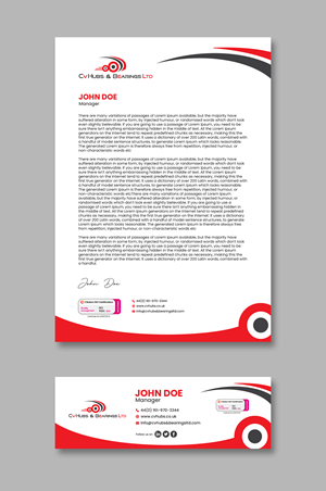 Stationery Design by debdesign for CV Hubs & Bearings Ltd | Design: #30590254