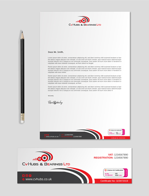 Stationery Design by LAXMI DESIGNHUB for CV Hubs & Bearings Ltd | Design: #30555304