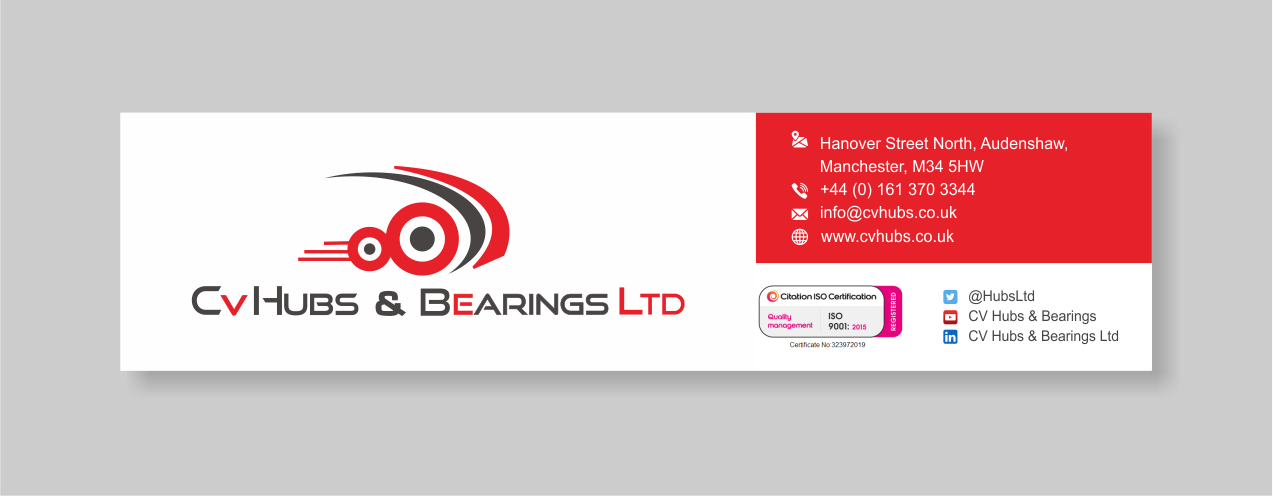 Stationery Design by vintana for CV Hubs & Bearings Ltd | Design #30559005