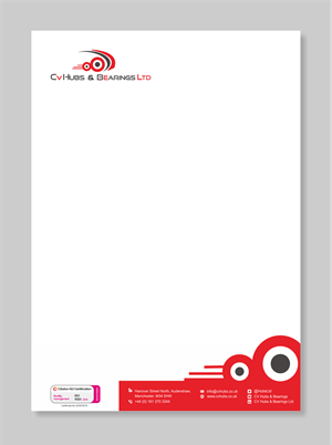 Stationery Design by vintana for CV Hubs & Bearings Ltd | Design: #30561878