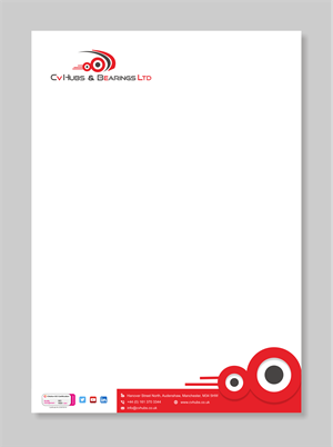 Stationery Design by vintana for CV Hubs & Bearings Ltd | Design: #30565621