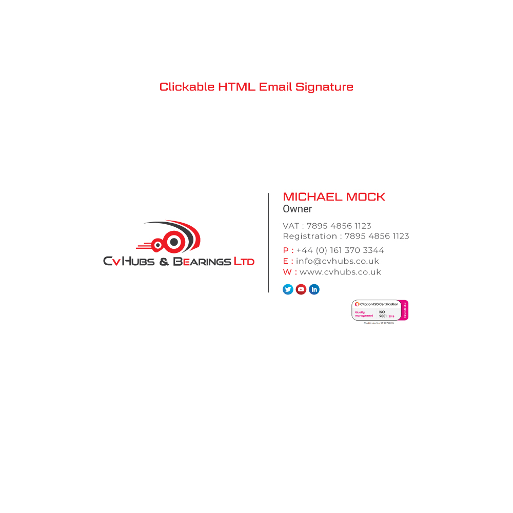 Stationery Design by R.design for CV Hubs & Bearings Ltd | Design #30554111