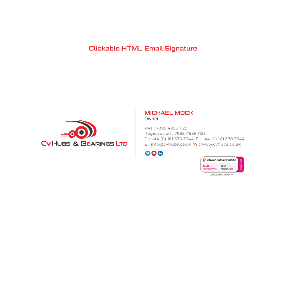 Stationery Design by R.design for CV Hubs & Bearings Ltd | Design #30554261