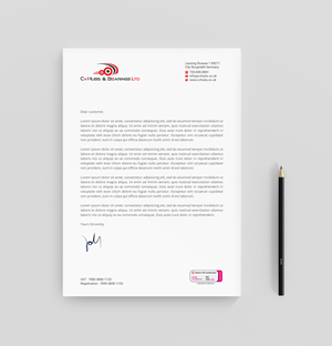Stationery Design by R.design for CV Hubs & Bearings Ltd | Design: #30556627