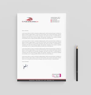 Stationery Design by R.design for CV Hubs & Bearings Ltd | Design: #30559134
