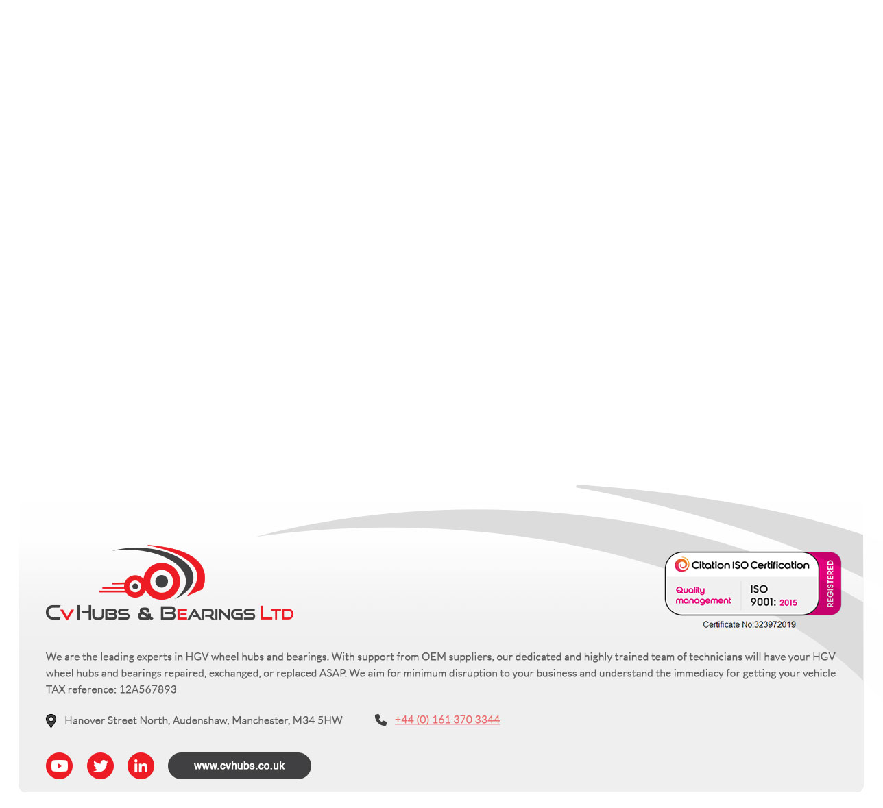 Stationery Design by WNP for CV Hubs & Bearings Ltd | Design #30617914