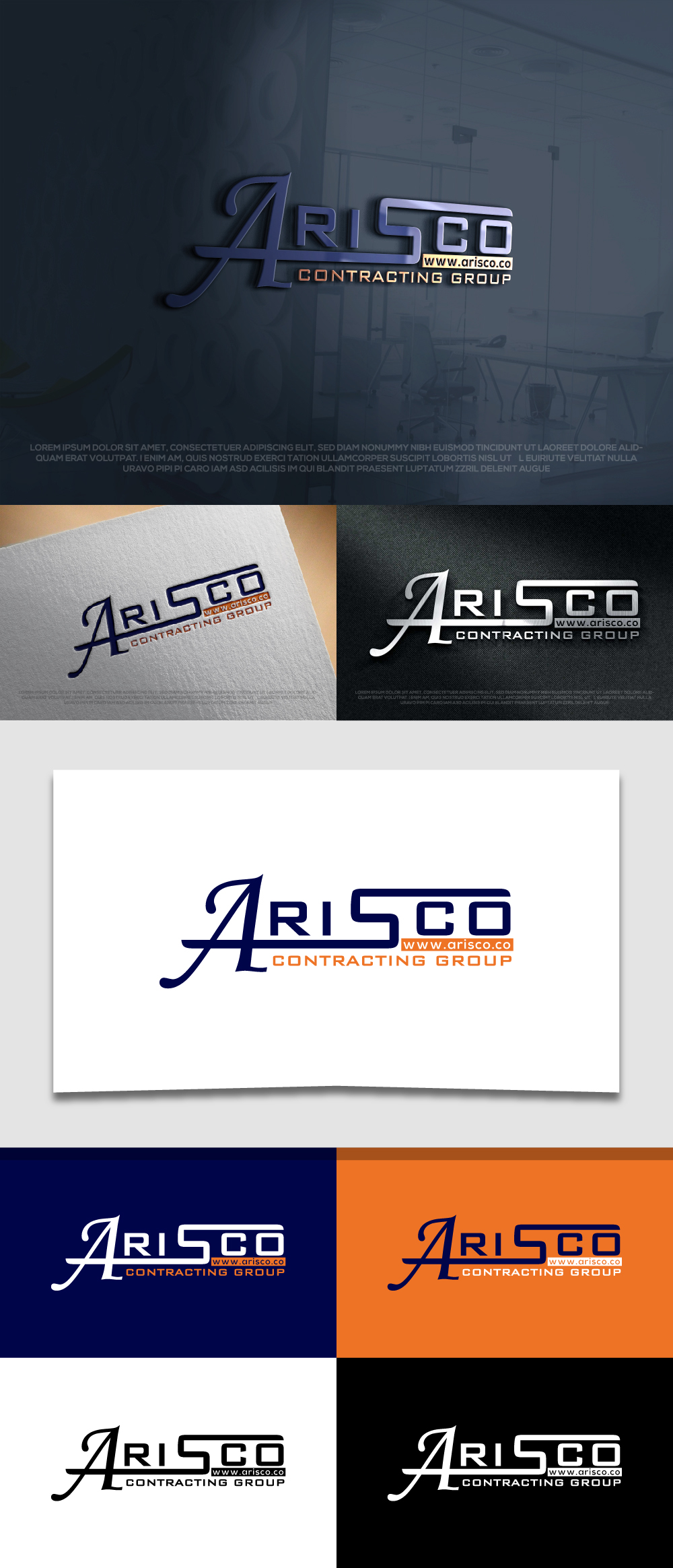Logo Design by Ayub Zafar for Arisco Contracting Group | Design #30587567