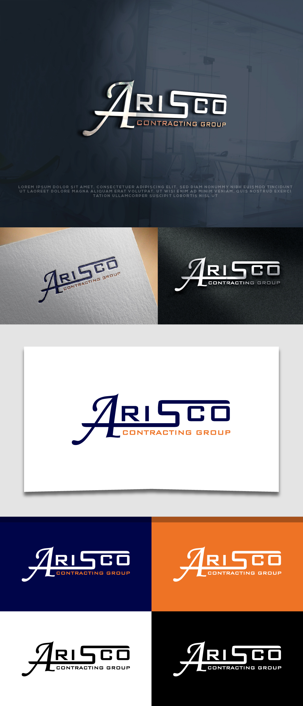Diseño de Logo por AyubZafar.com para Arisco Contracting Group | Diseño #30593084