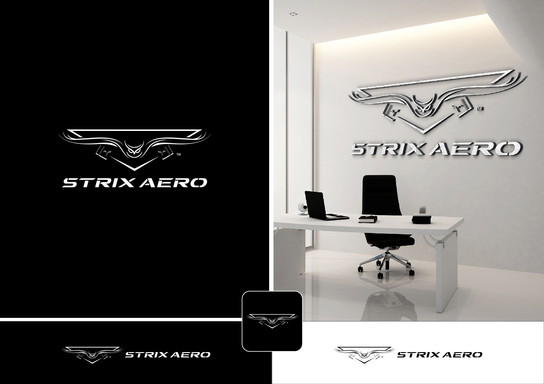 Logo Design by ~idiaz~ for Strix Aero | Design #30578796