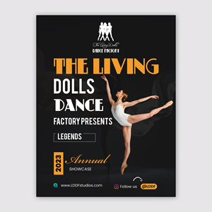 Diseño de Flyer por Design Motion para The Living Dolls Dance Factory | Diseño: #30561455