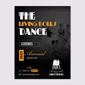 Diseño de Flyer por Design Motion para The Living Dolls Dance Factory | Diseño: #30561606