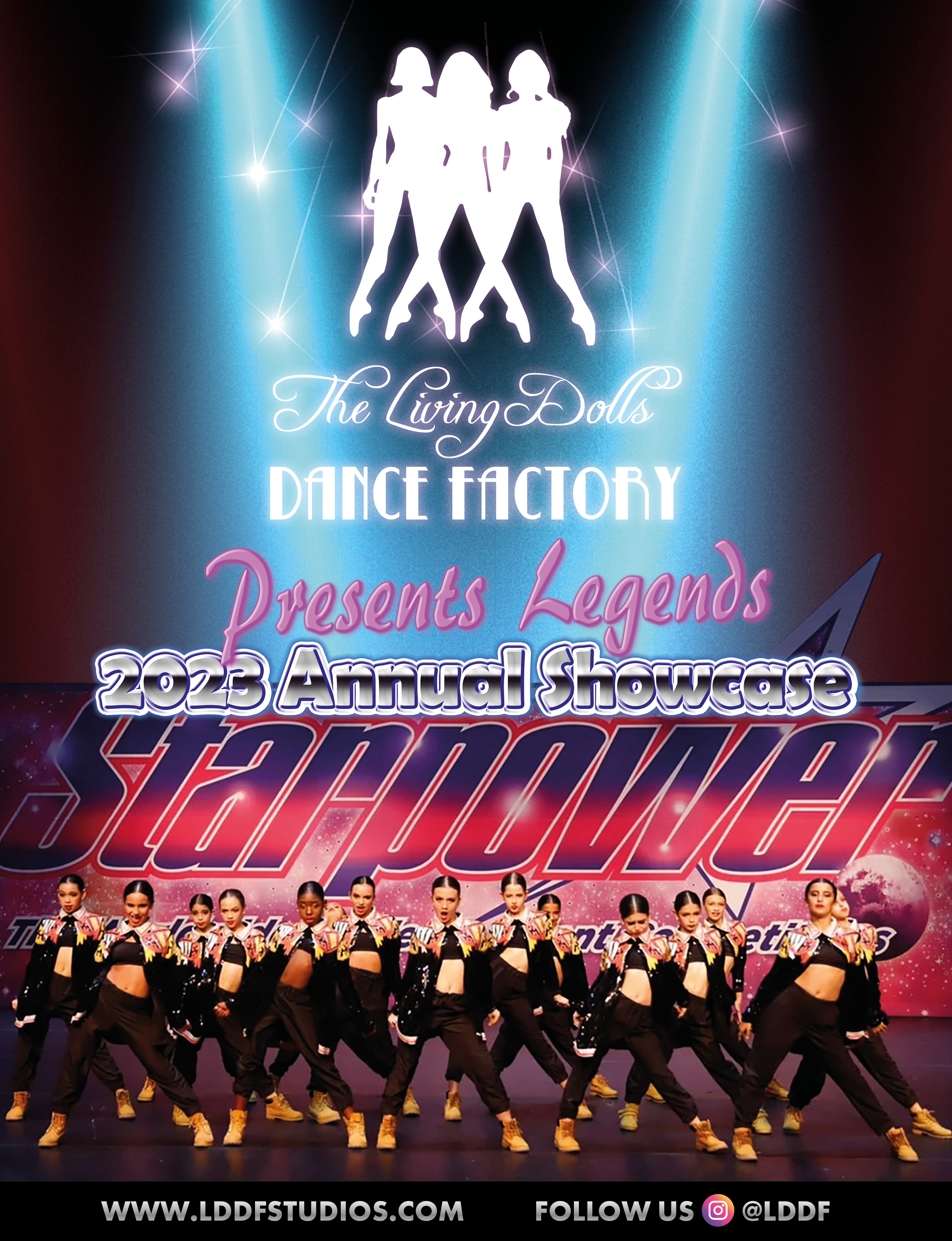Diseño de Flyer por MarkoE para The Living Dolls Dance Factory | Diseño #30568668