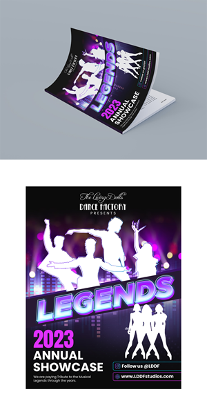 Diseño de Flyer por debdesign para The Living Dolls Dance Factory | Diseño: #30560838