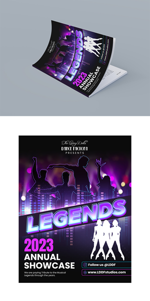 Diseño de Flyer por debdesign para The Living Dolls Dance Factory | Diseño: #30560839